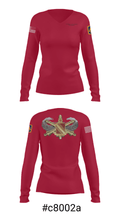 2-44 Air Defense Artillery Regiment 13491150 Women's Long Sleeve V-neck Shirt - 7