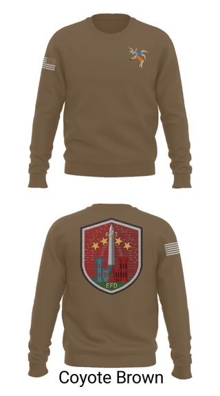 Crew Neck Sweatshirt, 673 EFD Vs. 134 FEST, Army, Teamtime, Team time, sublimation, custom sports apparel, team uniforms, spirit wear, spiritwear, sports uniforms, custom shirts, team store, custom team store, fundraiser sports, apparel fundraiser