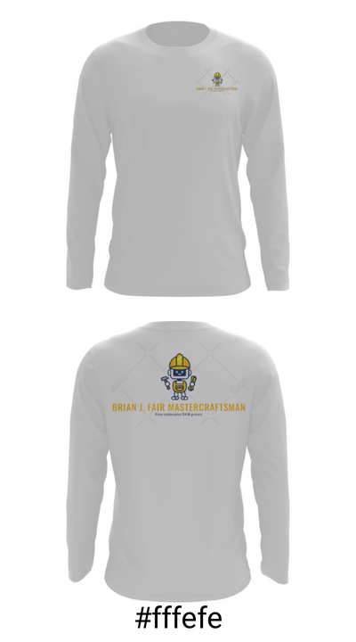 Brian J Fair Master Craftsman 23333982 Long Sleeve Performance Shirt - 18