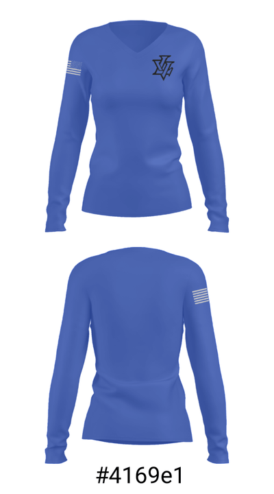Leavenworth High School Wrestling 92397722 Women's Long Sleeve V-neck Shirt - 20