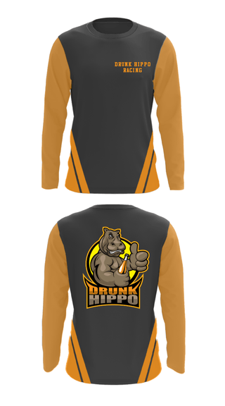 Long Sleeve Performance Shirt, Drunk Hippo Racing, , Teamtime, Team time, sublimation, custom sports apparel, team uniforms, spirit wear, spiritwear, sports uniforms, custom shirts, team store, custom team store, fundraiser sports, apparel fundraiser