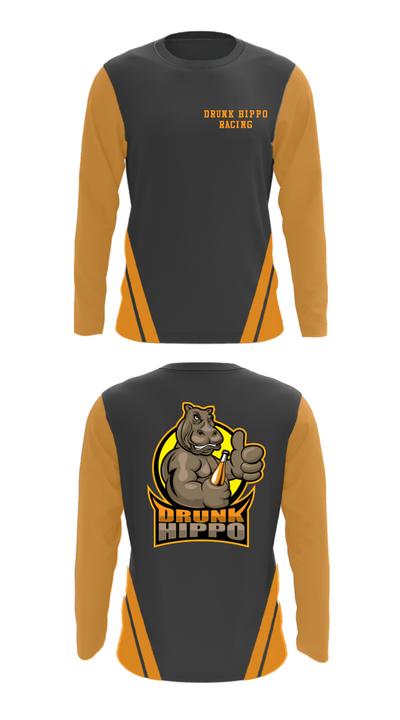 Drunk Hippo Racing 90284790 Long Sleeve Performance Shirt - 24
