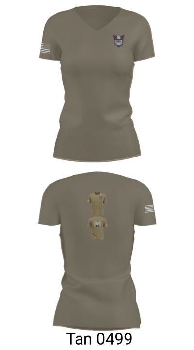 113th 3rd squad 39589677 Women's Short Sleeve V-neck Shirt - 36