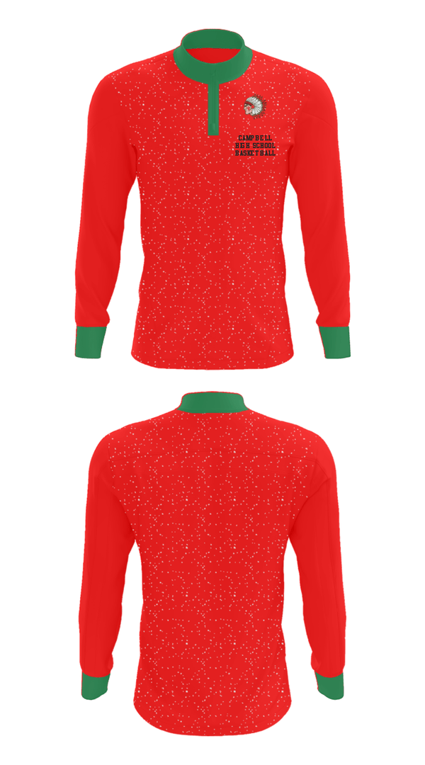 Quarter Zip Jacket, Campbell High School Basketball, Men's Basketball, Teamtime, Team time, sublimation, custom sports apparel, team uniforms, spirit wear, spiritwear, sports uniforms, custom shirts, team store, custom team store, fundraiser sports, apparel fundraiser