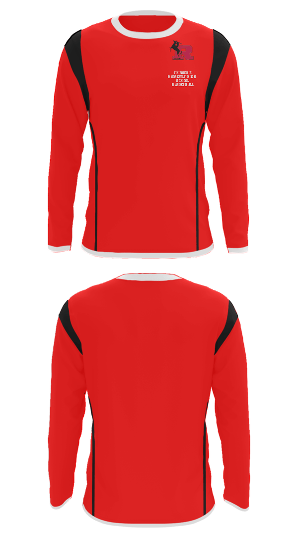 Long Sleeve Performance Shirt, Theodore Roosevelt High School Basketball, Men's Basketball, Teamtime, Team time, sublimation, custom sports apparel, team uniforms, spirit wear, spiritwear, sports uniforms, custom shirts, team store, custom team store, fundraiser sports, apparel fundraiser