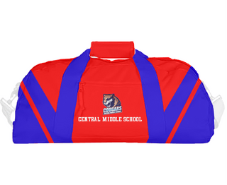 Duffle Bag, Central Middle School, Spirit Store, Teamtime, Team time, sublimation, custom sports apparel, team uniforms, spirit wear, spiritwear, sports uniforms, custom shirts, team store, custom team store, fundraiser sports, apparel fundraiser