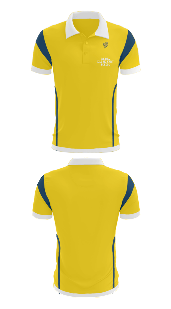 Short Sleeve Performance Polo, Medill Elementary School, Spirit Store, Teamtime, Team time, sublimation, custom sports apparel, team uniforms, spirit wear, spiritwear, sports uniforms, custom shirts, team store, custom team store, fundraiser sports, apparel fundraiser