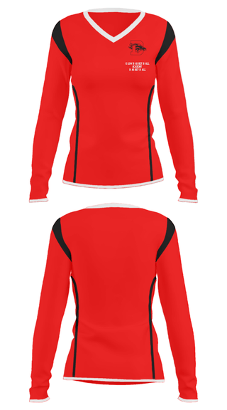 Women's Long Sleeve Vneck Shirt, Glow Basketball Academy Basketball, Men's Basketball, Teamtime, Team time, sublimation, custom sports apparel, team uniforms, spirit wear, spiritwear, sports uniforms, custom shirts, team store, custom team store, fundraiser sports, apparel fundraiser