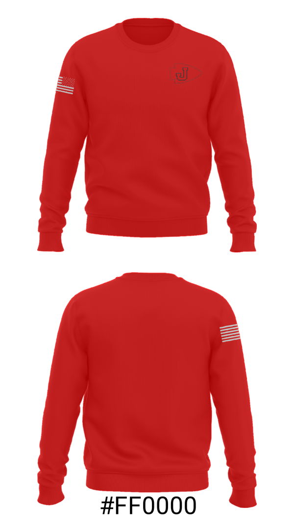 Crew Neck Sweatshirt, Jennings Senior High School Wrestling, Wrestling, Teamtime, Team time, sublimation, custom sports apparel, team uniforms, spirit wear, spiritwear, sports uniforms, custom shirts, team store, custom team store, fundraiser sports, apparel fundraiser