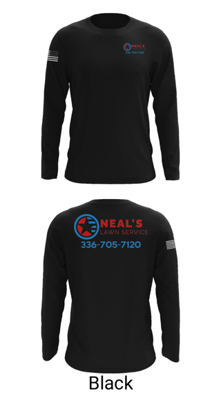 Long Sleeve Performance Shirt, Neal's Lawn Service, , Teamtime, Team time, sublimation, custom sports apparel, team uniforms, spirit wear, spiritwear, sports uniforms, custom shirts, team store, custom team store, fundraiser sports, apparel fundraiser