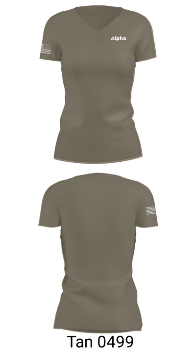 Alpha 41832347 Women's Short Sleeve V-neck Shirt - 36