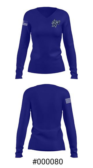 Women's Long Sleeve Vneck Shirt, Nicolet High School Basketball, Women's Basketball, Teamtime, Team time, sublimation, custom sports apparel, team uniforms, spirit wear, spiritwear, sports uniforms, custom shirts, team store, custom team store, fundraiser sports, apparel fundraiser