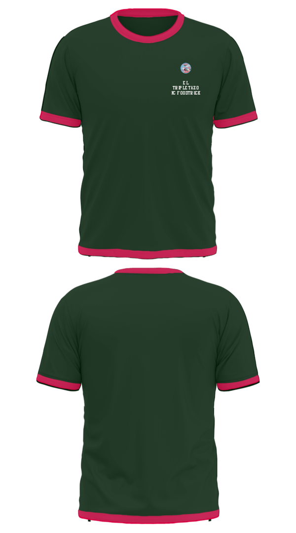 Short Sleeve Performance Shirt, El Tripletazo NC foodtruck, , Teamtime, Team time, sublimation, custom sports apparel, team uniforms, spirit wear, spiritwear, sports uniforms, custom shirts, team store, custom team store, fundraiser sports, apparel fundraiser