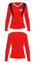 Erick High School Basketball 23271463 Women's Long Sleeve V-neck Shirt - 29
