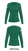 Sonoma Valley High School Swimming 39780566 Women's Long Sleeve V-neck Shirt - 20