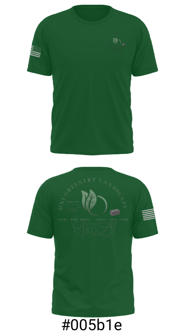 Short Sleeve Performance Shirt, M&J GREENERY LANDSCAPE, , Teamtime, Team time, sublimation, custom sports apparel, team uniforms, spirit wear, spiritwear, sports uniforms, custom shirts, team store, custom team store, fundraiser sports, apparel fundraiser