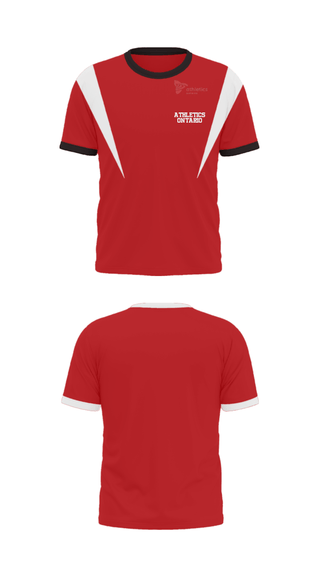 Short Sleeve Performance Shirt, Athletics Ontario, Spirit Store, Teamtime, Team time, sublimation, custom sports apparel, team uniforms, spirit wear, spiritwear, sports uniforms, custom shirts, team store, custom team store, fundraiser sports, apparel fundraiser