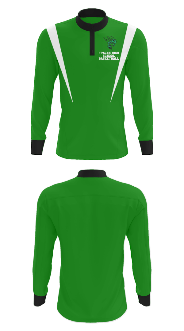 Quarter Zip Jacket, Frazee High School Basketball, Men's Basketball, Teamtime, Team time, sublimation, custom sports apparel, team uniforms, spirit wear, spiritwear, sports uniforms, custom shirts, team store, custom team store, fundraiser sports, apparel fundraiser