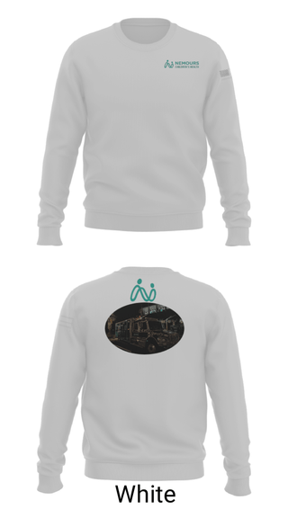 Crew Neck Sweatshirt, NEMOURS CHILDRENS HOSPITAL, , Teamtime, Team time, sublimation, custom sports apparel, team uniforms, spirit wear, spiritwear, sports uniforms, custom shirts, team store, custom team store, fundraiser sports, apparel fundraiser