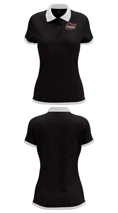 Brantford Cyo Boys Basketball Association 84146470 Women's Short Sleeve Performance Polo  - 33