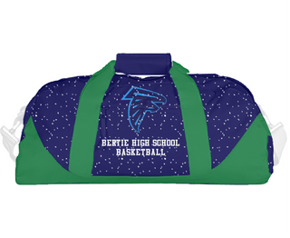 Duffle Bag, Bertie High School Basketball, Women's Basketball, Teamtime, Team time, sublimation, custom sports apparel, team uniforms, spirit wear, spiritwear, sports uniforms, custom shirts, team store, custom team store, fundraiser sports, apparel fundraiser