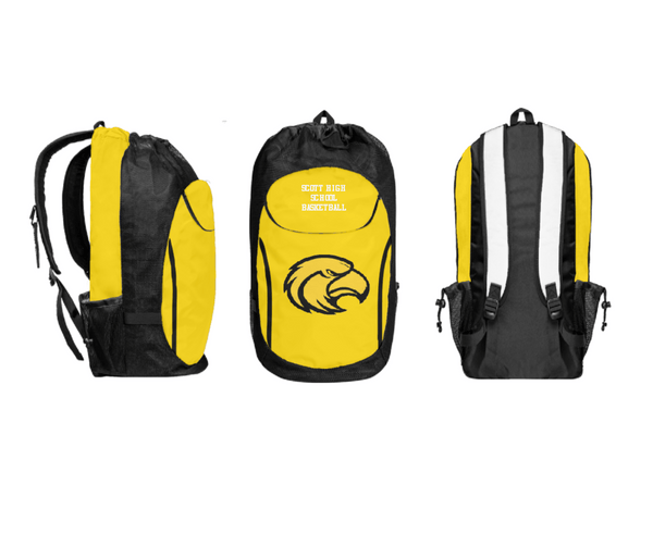 Gear Bag, Scott High School Basketball, Women's Basketball, Teamtime, Team time, sublimation, custom sports apparel, team uniforms, spirit wear, spiritwear, sports uniforms, custom shirts, team store, custom team store, fundraiser sports, apparel fundraiser