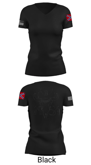 Women's Short Sleeve Vneck Shirt, GOD'S GANGSTER'SBarnetts, Marines, Teamtime, Team time, sublimation, custom sports apparel, team uniforms, spirit wear, spiritwear, sports uniforms, custom shirts, team store, custom team store, fundraiser sports, apparel fundraiser