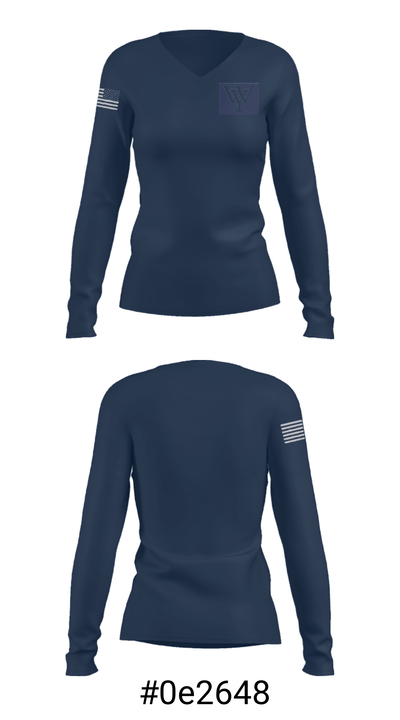 West York Boys Club Basketball 46049380 Women's Long Sleeve V-neck Shirt - 20