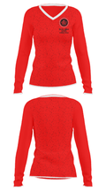 McColl Middle School Basketball 42041656 Women's Long Sleeve V-neck Shirt - 34