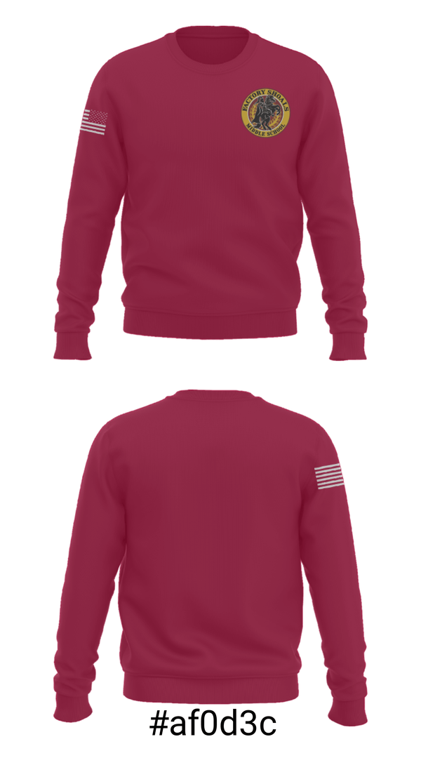 Crew Neck Sweatshirt, Factory Shoals Middle School Basketball, Women's Basketball, Teamtime, Team time, sublimation, custom sports apparel, team uniforms, spirit wear, spiritwear, sports uniforms, custom shirts, team store, custom team store, fundraiser sports, apparel fundraiser