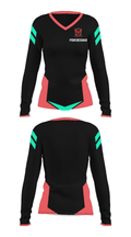 Fenixcigar 69936389 Women's Long Sleeve V-neck Shirt - 28