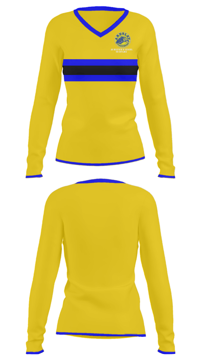 Ardsley High School Wrestling 41813138 Women's Long Sleeve V-neck Shirt - 31