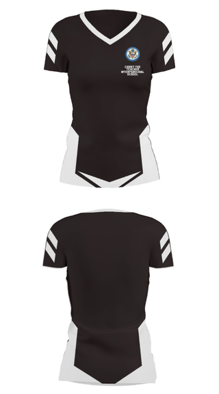 Women's Short Sleeve Vneck Shirt, Christ The Teacher Interparochial School, Spirit Store, Teamtime, Team time, sublimation, custom sports apparel, team uniforms, spirit wear, spiritwear, sports uniforms, custom shirts, team store, custom team store, fundraiser sports, apparel fundraiser