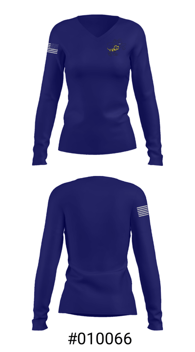 Craig R-3 High School 2790811 Women's Long Sleeve V-neck Shirt - 20