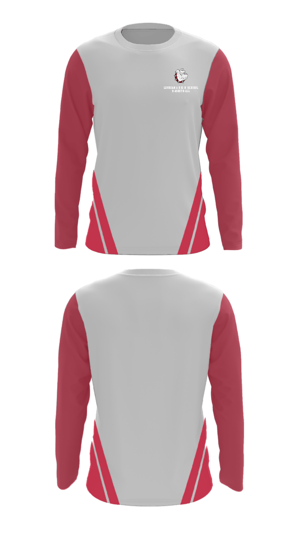 Long Sleeve Performance Shirt, Louisiana High School Basketball, Men's Basketball, Teamtime, Team time, sublimation, custom sports apparel, team uniforms, spirit wear, spiritwear, sports uniforms, custom shirts, team store, custom team store, fundraiser sports, apparel fundraiser