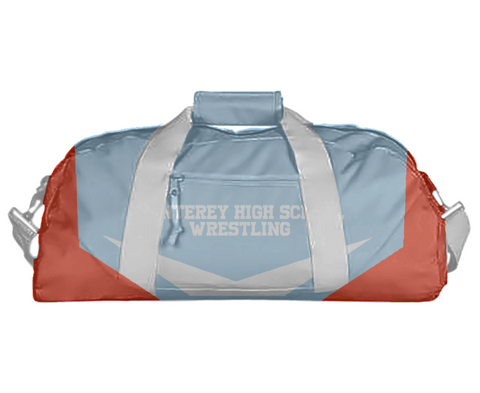 Duffle Bag, Monterey High School Wrestling, Wrestling, Teamtime, Team time, sublimation, custom sports apparel, team uniforms, spirit wear, spiritwear, sports uniforms, custom shirts, team store, custom team store, fundraiser sports, apparel fundraiser