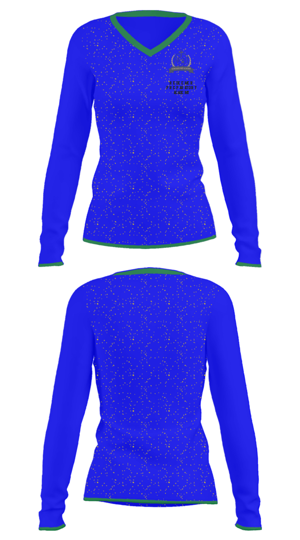 Women's Long Sleeve Vneck Shirt, Redeemer Preparatory Academy, Spirit Store, Teamtime, Team time, sublimation, custom sports apparel, team uniforms, spirit wear, spiritwear, sports uniforms, custom shirts, team store, custom team store, fundraiser sports, apparel fundraiser