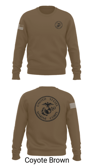 Crew Neck Sweatshirt, UHS MCJROTC, Marines, Teamtime, Team time, sublimation, custom sports apparel, team uniforms, spirit wear, spiritwear, sports uniforms, custom shirts, team store, custom team store, fundraiser sports, apparel fundraiser
