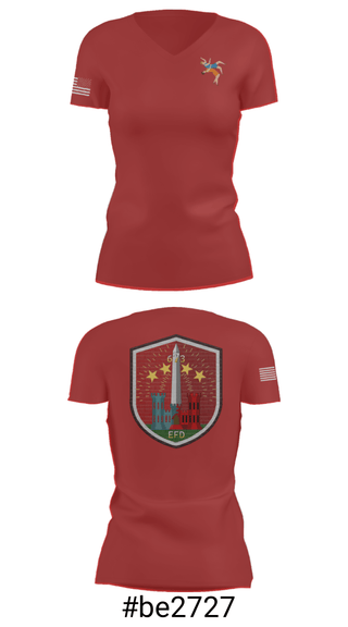 Women's Short Sleeve Vneck Shirt, 673 EFD Vs. 134 FEST, Army, Teamtime, Team time, sublimation, custom sports apparel, team uniforms, spirit wear, spiritwear, sports uniforms, custom shirts, team store, custom team store, fundraiser sports, apparel fundraiser