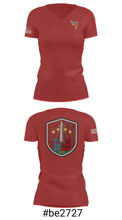 673 EFD Vs. 134 FEST 93499085 Women's Short Sleeve V-neck Shirt - 4