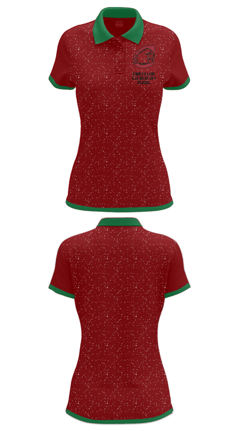 Women's Short Sleeve Performance Polo, Cumberland Elementary School, Spirit Store, Teamtime, Team time, sublimation, custom sports apparel, team uniforms, spirit wear, spiritwear, sports uniforms, custom shirts, team store, custom team store, fundraiser sports, apparel fundraiser
