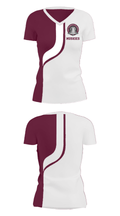 Perry Elementary School 33628129 Women's Short Sleeve V-neck Shirt - 33