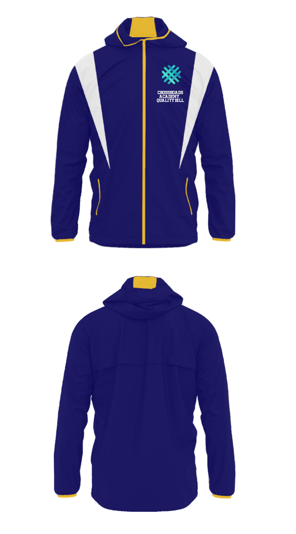 Windbreaker, Crossroads Academy – Quality Hill, Spirit Store, Teamtime, Team time, sublimation, custom sports apparel, team uniforms, spirit wear, spiritwear, sports uniforms, custom shirts, team store, custom team store, fundraiser sports, apparel fundraiser