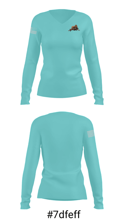 Awesome Wrestling Merch 52015429 Women's Long Sleeve V-neck Shirt - 20