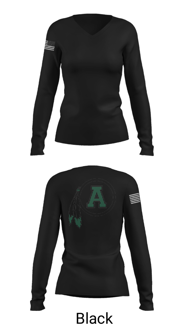 Women's Long Sleeve Vneck Shirt, Avon Central High School Basketball, Women's Basketball, Teamtime, Team time, sublimation, custom sports apparel, team uniforms, spirit wear, spiritwear, sports uniforms, custom shirts, team store, custom team store, fundraiser sports, apparel fundraiser