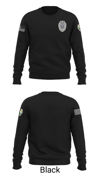Crew Neck Sweatshirt, , Police, Teamtime, Team time, sublimation, custom sports apparel, team uniforms, spirit wear, spiritwear, sports uniforms, custom shirts, team store, custom team store, fundraiser sports, apparel fundraiser