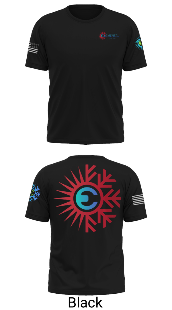 Short Sleeve Performance Shirt, Elemental HVAC, , Teamtime, Team time, sublimation, custom sports apparel, team uniforms, spirit wear, spiritwear, sports uniforms, custom shirts, team store, custom team store, fundraiser sports, apparel fundraiser
