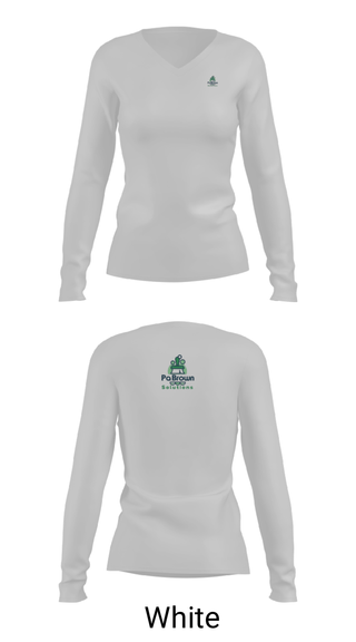 Women's Long Sleeve Vneck Shirt, Pa Brown Cleaning, Men's Soccer, Teamtime, Team time, sublimation, custom sports apparel, team uniforms, spirit wear, spiritwear, sports uniforms, custom shirts, team store, custom team store, fundraiser sports, apparel fundraiser