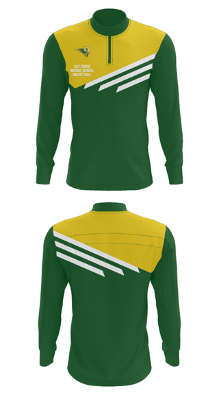 Quarter Zip Jacket, Bay Creek Middle School  Basketball, Men's Basketball, Teamtime, Team time, sublimation, custom sports apparel, team uniforms, spirit wear, spiritwear, sports uniforms, custom shirts, team store, custom team store, fundraiser sports, apparel fundraiser