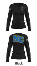 North County Middle School Basketball 26416577 Women's Long Sleeve V-neck Shirt - 25